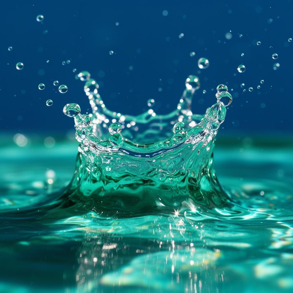 Crystal clear water droplet — symbolic of pure water engineering